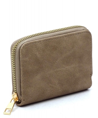 Fashion Solid Color Mini Wallet AD017 STONE/